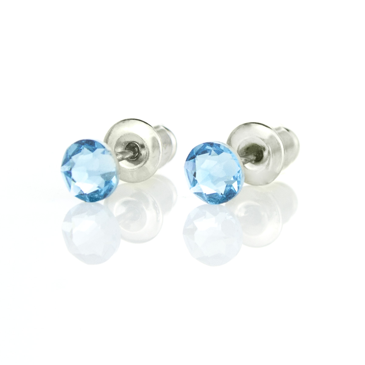 Малки кристални обици Мини aquamarine