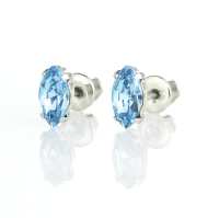 Art.No.aq42288ov- Обици винт с кристали 8мм aquamarine  от 