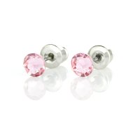 Art.No.lr208820ov- Малки кристални обици Мини light rose от  