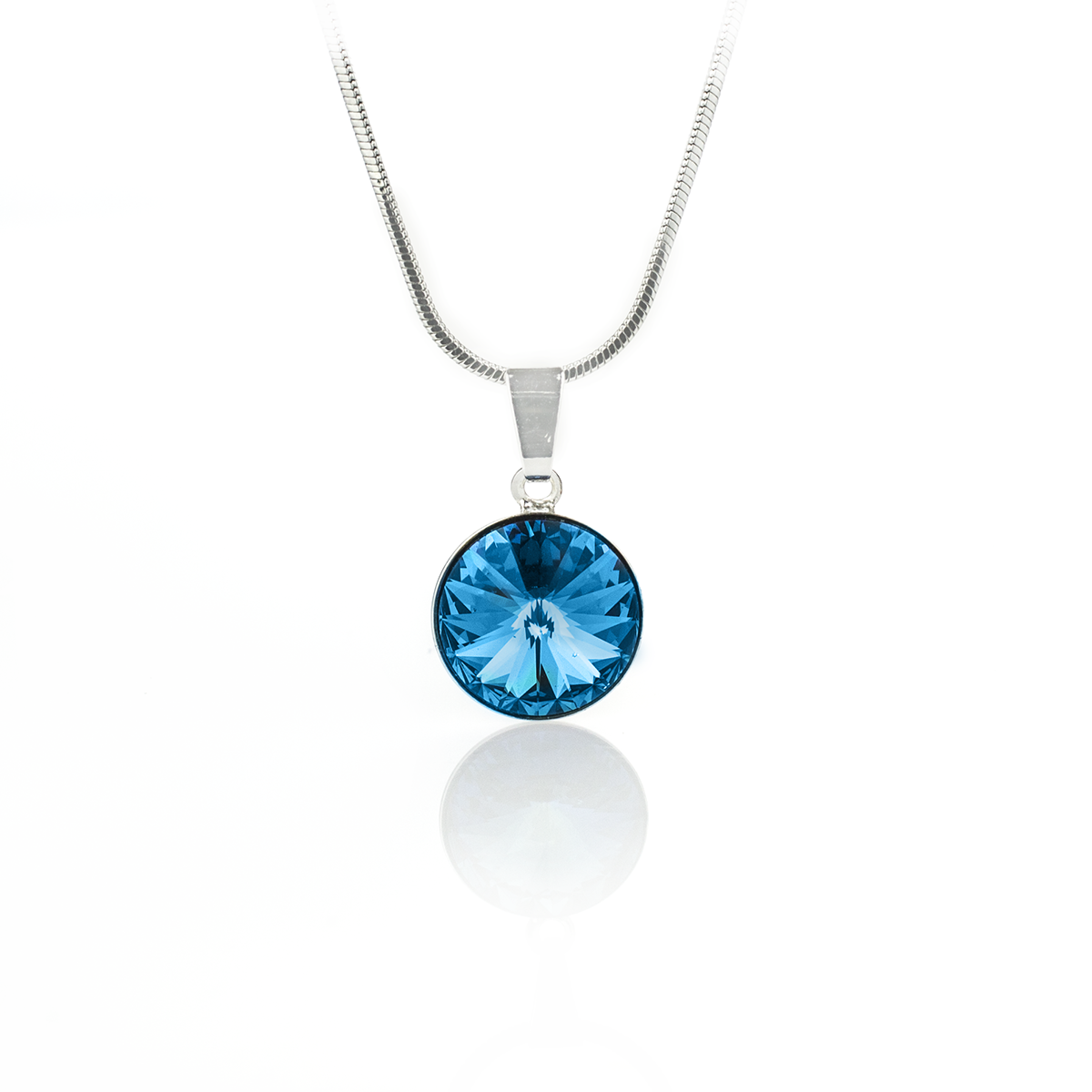 Кристално колие Ривола обков bermuda blue 