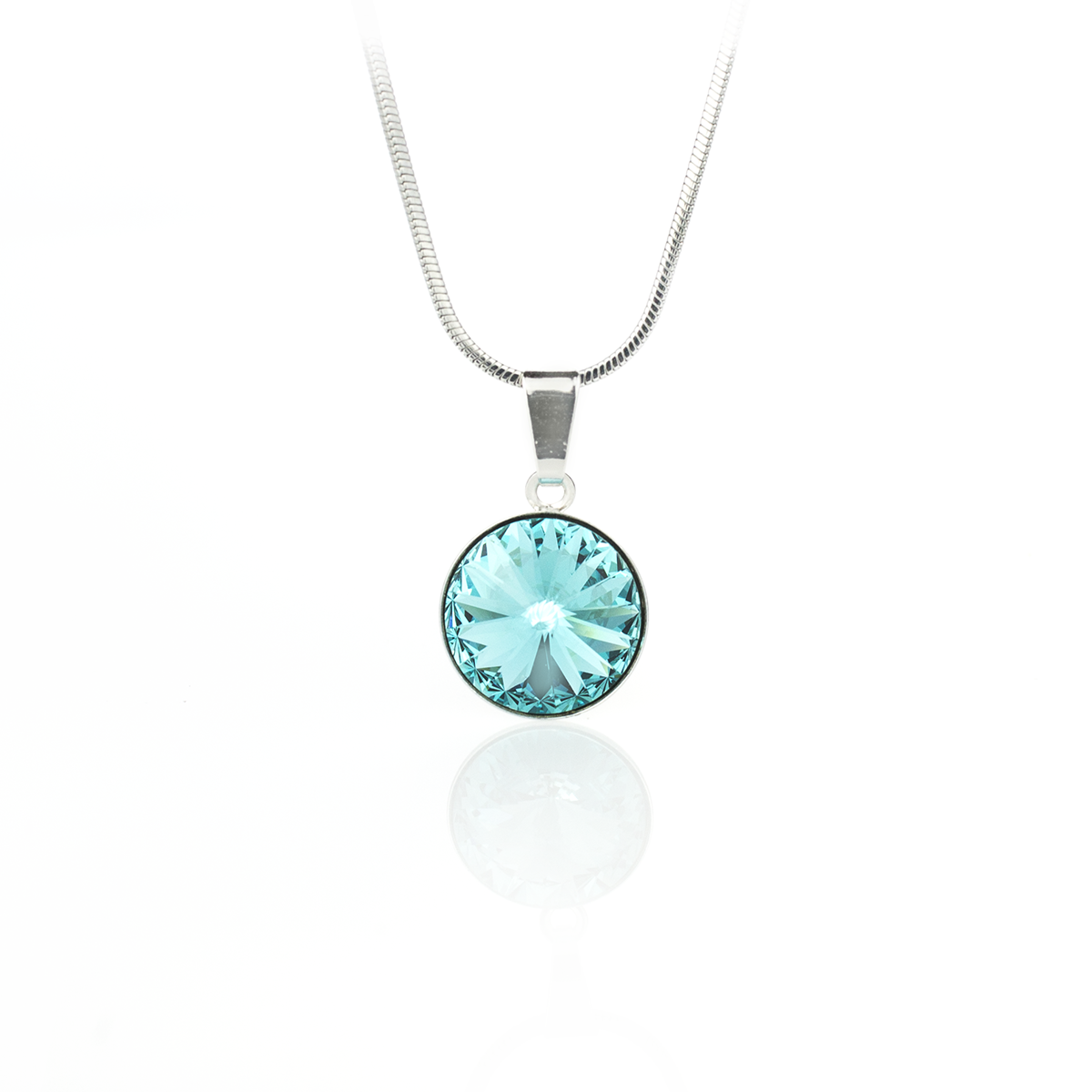 Кристално колие Ривола обков light turquoise 