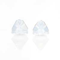 Art.No.wo48426ov- Кристални обици винт Пирамида 6мм white opal от 