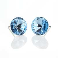 Art.No.aq112212ov- Кристални обици Голяма ривола винт aquamarine от  
