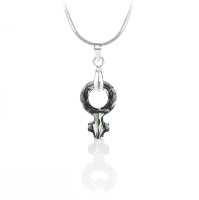 Art.No.sini487618- Кристално колие Женски символ 18мм silver night от 