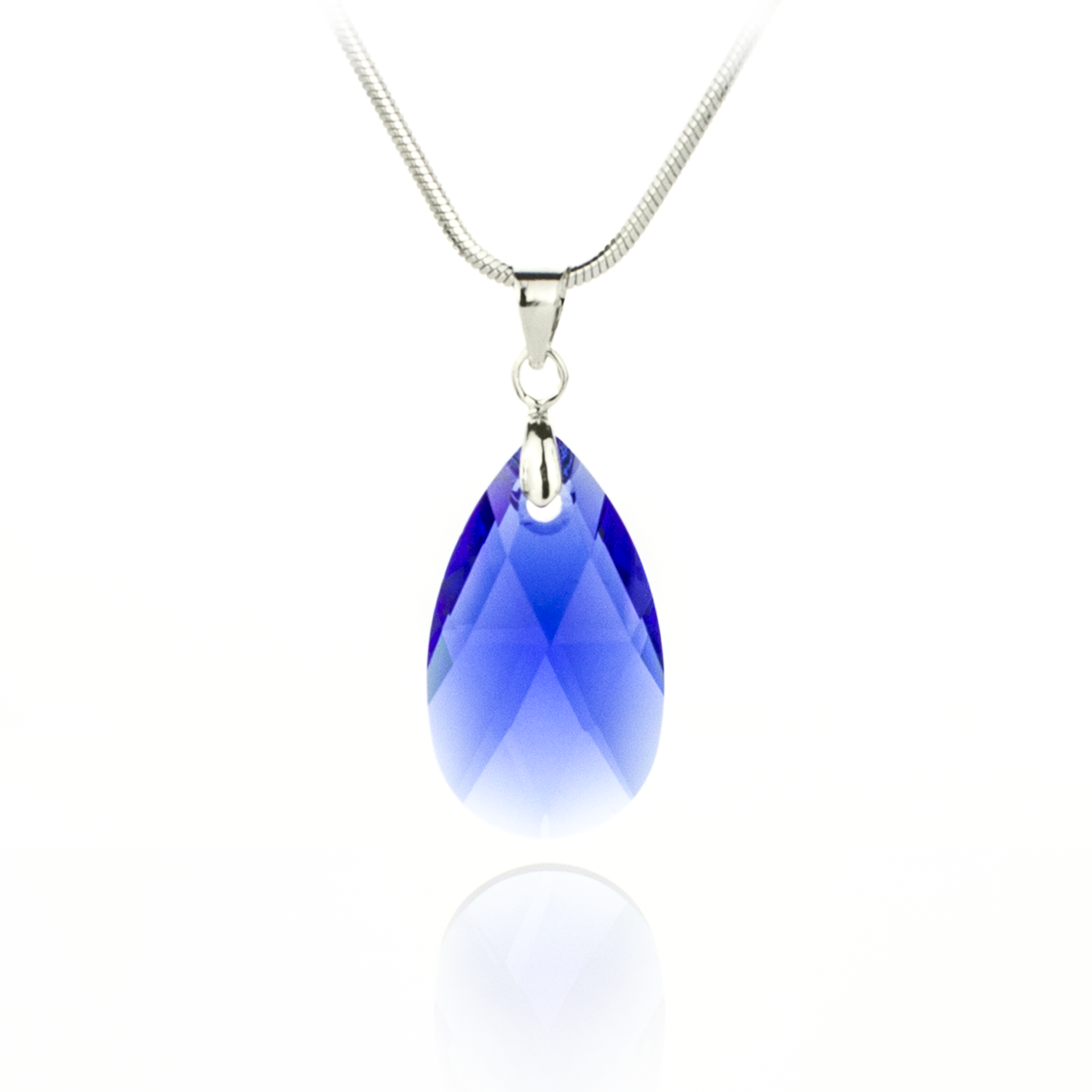 Кристално колие Класическа капка 22мм majestic blue