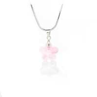 Art.No.lr674414- Колие с кристал 14мм Цвете light rose от  