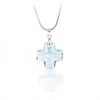 Art.No.aq686620- Кристално колие Кръст 20мм aquamarine от 