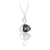 Art.No.sini622810swvskvd015- Сребърно колие Лебед silver night  от  