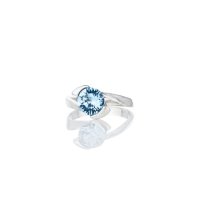 Art.No.aq108834prs- Сребърен пръстен с кристал Ксириус aquamarine  от  