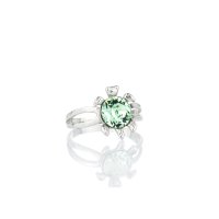 Art.No.ch108834kprs- Сребърен пръстен Костенурка chrysolite от  