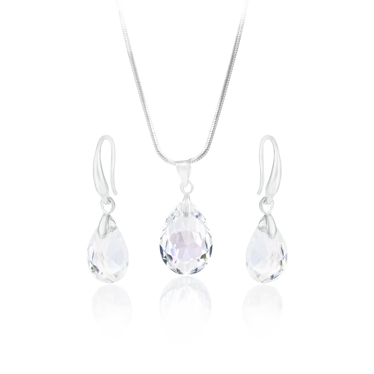 Комплект колие с обици Капка crystal shimmer