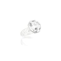 Art.No.cr467814prs- Сребърен пръстен с кристал Соларис crystal от  