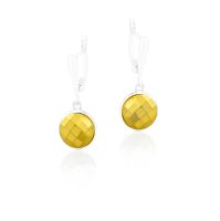Art.No.d203510dos- Сребърни висящи обици Кръг dorado от  