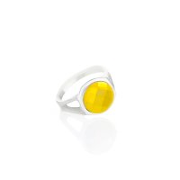 Art.No.d203510prs- Сребърен пръстен с австрийски кристал Кръг dorado от  