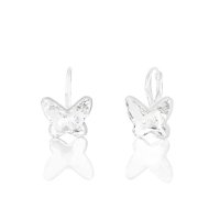 Art.No.cr285412ops- Сребърни обици Пеперуда 12мм crystal от  