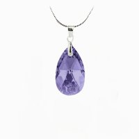 Art.No.tan610622- Кристално колие Класическа капка 22мм tanzanite от  