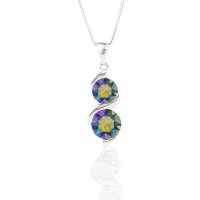 Art.No.prsh108834vskvd015- Сребърно колие с кристални детайли Ксириус paradise shine от  