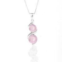 Art.No.rwo108834vskvd015- Сребърно колие с кристални детайли Ксириус rose water opal от  