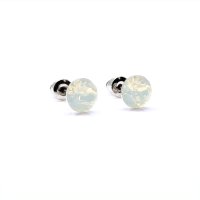 Art.No.wo108834ov- Обици винт с австрийски кристали Ксириус 7мм white opal от  
