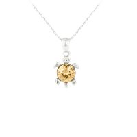 Art.No.gsha108834kvsfzd025- Сребърно колие Костенурка golden shadow от  