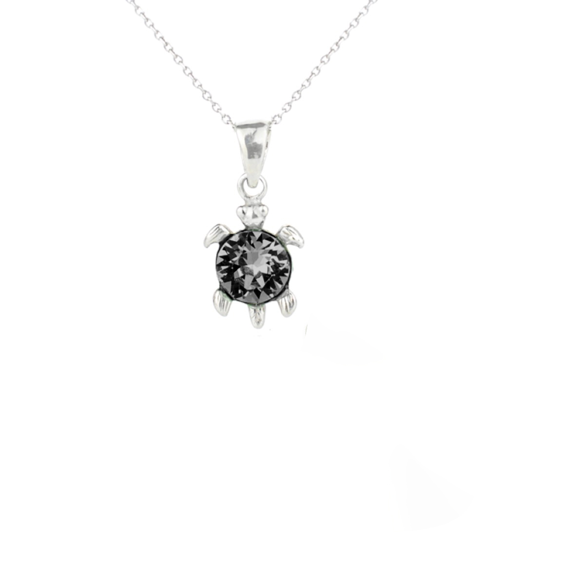 Сребърно колие Костенурка silver night