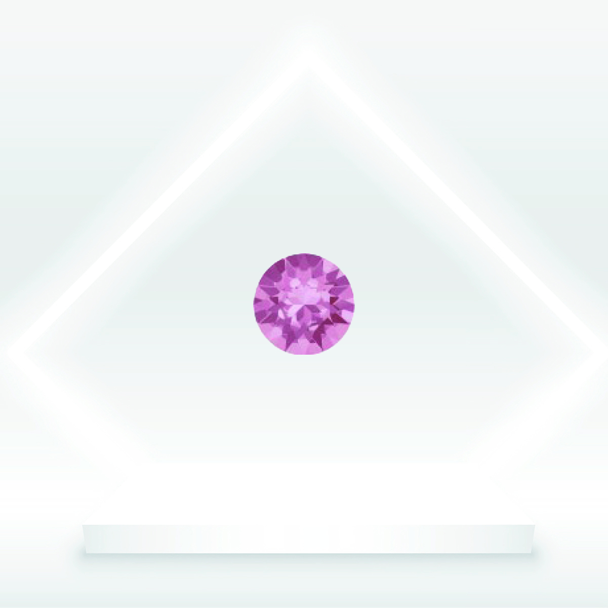 Дамски сребърен пръстен с австрийски кристал light rose