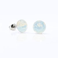 Art.No.wo108839ov- Обици винт с австрийски кристали Ксириус 9мм white opal от  