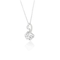 Art.No.cr48416vsfzd025- Сребърно колие с кристал Кубче 6мм crystal от  