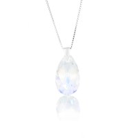 Art.No.ab610622skvd015- Сребърно колие Класическа капка 22мм aurore boreale от  