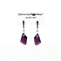 Art.No.am667018oas- Дамски сребърни обици Де Арт amethyst от  