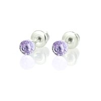 Art.No.v48694ov- Обици винт Диско топче 4мм violet  от  