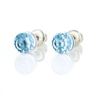 Art.No.aq48696ov- Обици винт Диско топче 6мм aquamarine от  
