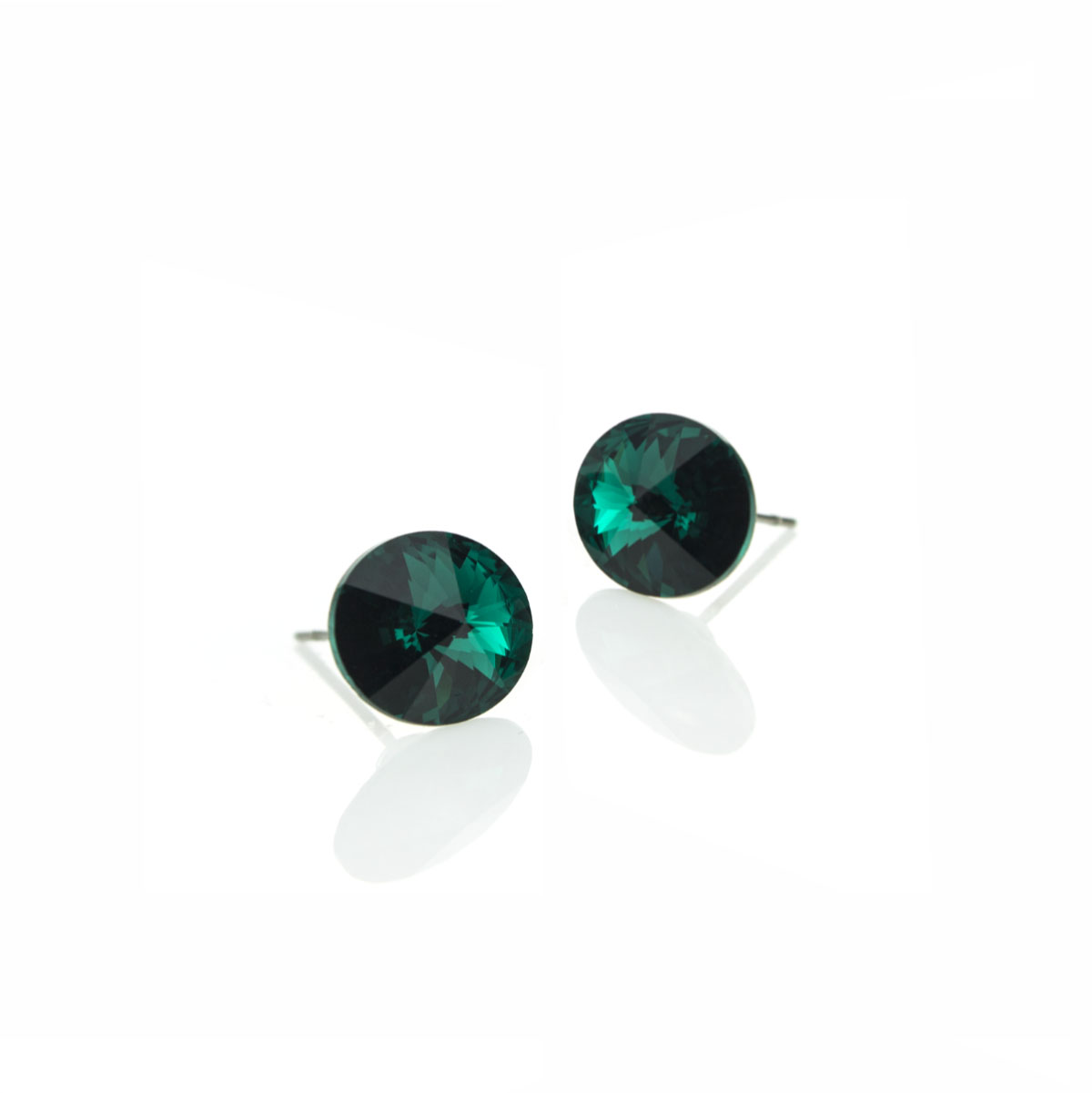 Кристални обици Малка ривола винт emerald 