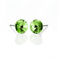 Art.No.p112239ov- Кристални обици Малка ривола винт peridot от  