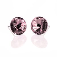 Art.No.antp112212ov- Кристални обици Голяма ривола винт antique pink от  