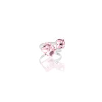 Art.No.lr484186prs- Пръстен сребро 925 с кристални кубчета light rose от  