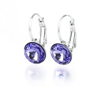 Art.No.tan112239op- Обици с кристали Малка ривола панта tanzanite от  