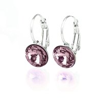 Art.No.antp112239op- Обици с кристали Малка ривола панта antique pink от  