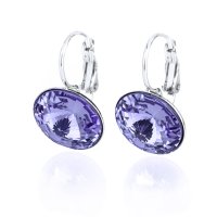 Art.No.tan112212op- Обици с кристали Голяма ривола панта tanzanite от  