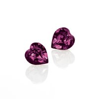 Art.No.am48846ov- Kристални обици Сърце винт amethyst от  