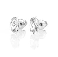 Art.No.cr42288ov- Обици винт с кристали 8мм crystal от 