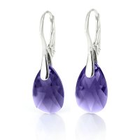 Art.No.tan610616op- Кристални обици Класическа капка 16мм tanzanite от  