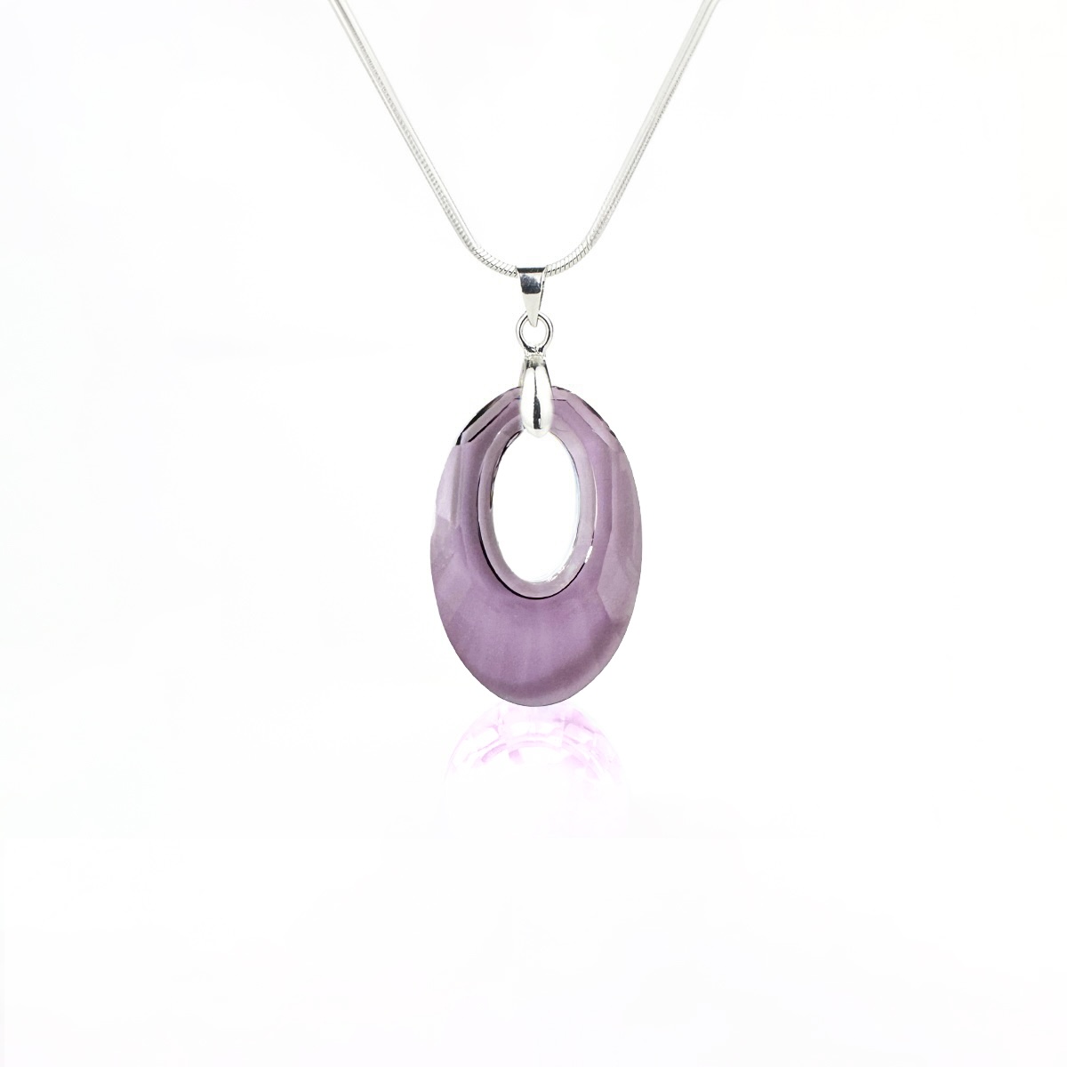 Кристално колие Хелиос 20мм antique pink
