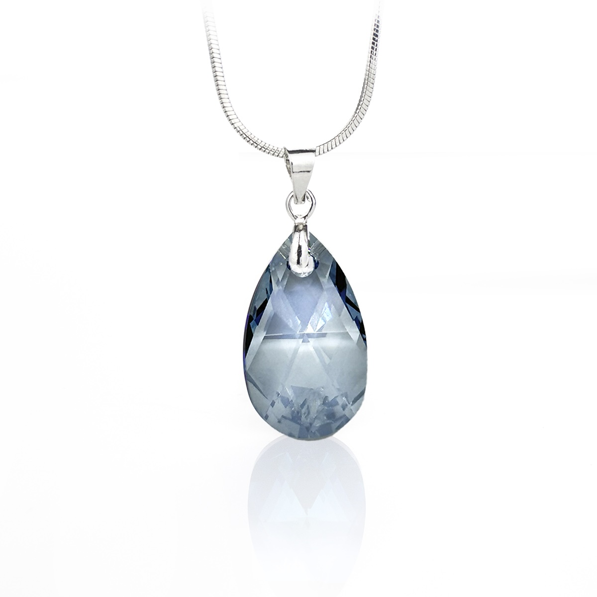 Кристално колие Класическа капка 22мм blue shade