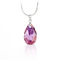 Art.No.lrab610622- Кристално колие Класическа капка 22мм light rose ab от  