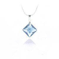 Art.No.aq643116- Колие с кристал Ромб 16мм aquamarine от  