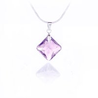 Art.No.lam643116- Колие с кристал Ромб 16мм light amethyst от  
