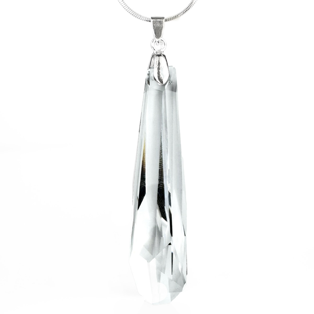 Колие с кристал Кристалактит 56мм crystal