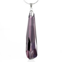 Art.No.antp6017g56- Колие с кристал Кристалактит 56мм antique pink от 