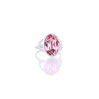 Art.No.lr412014prs- Сребърен пръстен с кристал Овал light rose от  